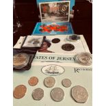 JERSEY COIN SETS, QUEEN ELIZABETH II 75th BIRTHDAY COIN PLUS VARIOUS OTHERS, AS PER IMAGE, PLUS 1896