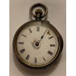 0.935 SWISS SILVER POCKET WATCH CASE, CIRCA 1888-1914