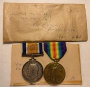 PEMBROKESHIRE YEOMANRY WWI VICTORY AND WAR MEDAL, PRIVATE C NESBITT