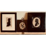 THREE UN-NAMED SILHOUETTE PORTRAITS, 18th AND 19th CENTURY