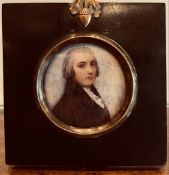 MINIATURE PORTRAIT OF A YOUNG PERSON IN EARLY 19th CENTURY DRESS, ON IVORY, UNSIGNED,