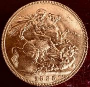 FULL GOLD SOVEREIGN, 1925