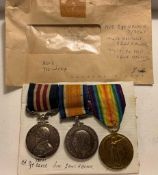 MILITARY MEDAL FOR BRAVERY WWI TO SERGEANT IN THE DUKE OF CORNWALL'S LIGHT INFANTRY, TO H OLIVER,