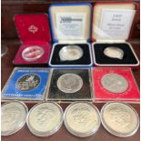 JERSEY SILVER FIVE POINTS MINT COIN PLUS NINE OTHER VARIOUS PROOF AND COINS