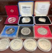 JERSEY SILVER FIVE POINTS MINT COIN PLUS NINE OTHER VARIOUS PROOF AND COINS