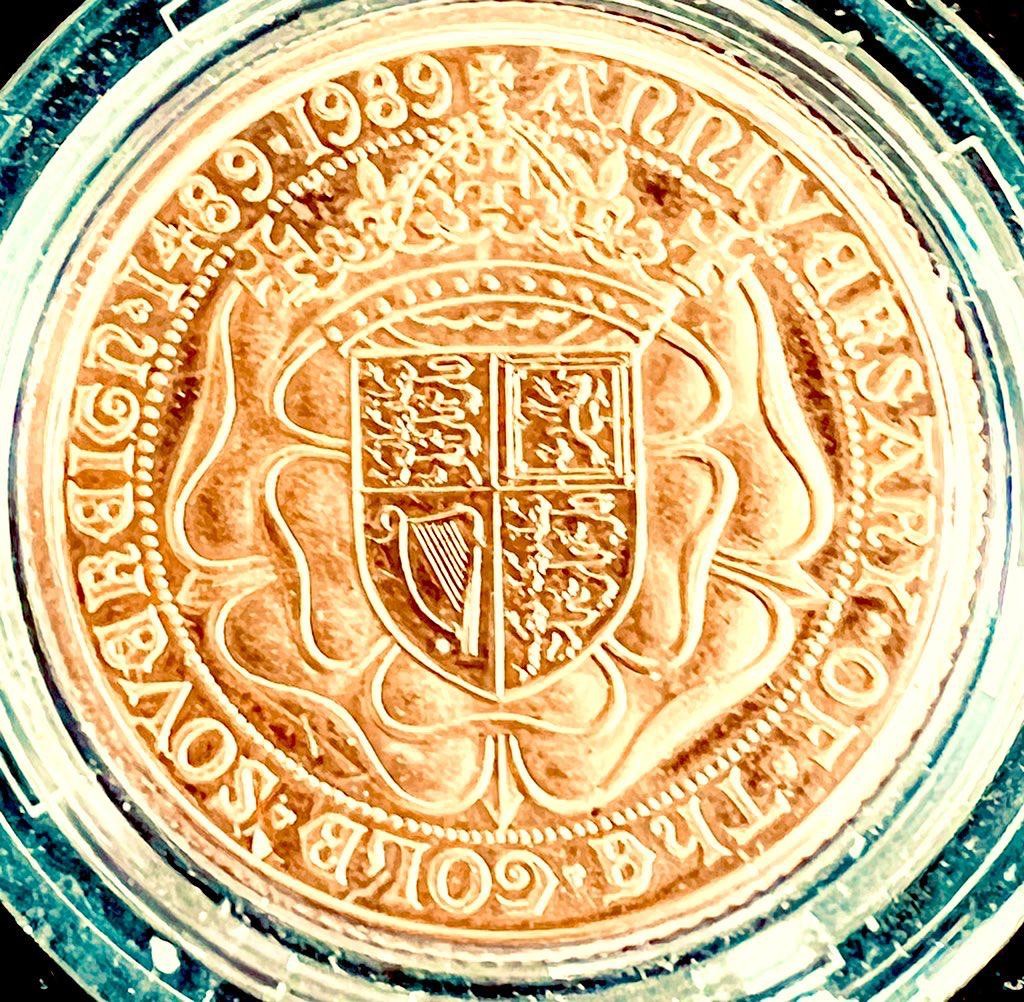 1989 GOLD PROOF FULL SOVEREIGN TO REPRESENT THE 500TH ANNIVERSARY OF THE FIRST GOLD SOVEREIGN ( - Image 2 of 4