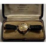 9ct GOLD LADIES SWISS MADE ANTIQUE WATCH, No9211