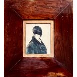 ROSEWOOD FRAMED SILHOUETTE OF DR CHRISTOPHER WORDWORTH, WILLIAM WORDWORTH'S NEPHEW. APPROX. 9 X 7.