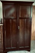 FITTED WARDROBE, APPROXIMATELY 182 x 102 x 48cm