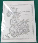 MAP OF LANCASHIRE, 1793. APPROX. 31.5 X 24CM