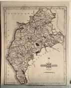 EARLY MAP OF CUMBERLAND, 1793. APPROX. 30 X 24CM