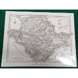DUGDALE, MAP OF ANGLESEY. APPROX 20 X 25.5CM