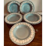 EIGHT WEDGWOOD QUEENS WARE DESSERT BOWLS, DIAMETER APPROXIMATELY 2.25cm