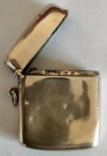 HALLMARKED SILVER VESTA CASE. BIRMINGHAM ASSAY DATED 1907 BY W.G. KEIGHT AND CO. WEIGHT APPROX. 24.