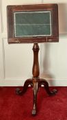 VICTORIAN TRIPOD READING/MUSIC STAND, SLIGHTLY ADJUSTABLE.