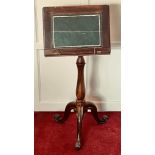 VICTORIAN TRIPOD READING/MUSIC STAND, SLIGHTLY ADJUSTABLE.