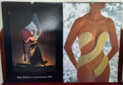 TWO PIRELLI CALENDARS - 1991 AND 1993. BOTH APPROX. 60 X 42CM BOTH APPEAR IN REASONABLE USED