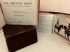 TALBOT BOOTH 'SHIPS AND THE SEA' PLUS TWO VOLUMES 'THE BRITISH ARMY' EX-LIBRARY COPIES