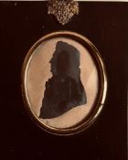 SILHOUETTE PORTRAIT OF WILLIAM TODD OF WAKEFIELD, CIRCA 1826, OVAL APPROXIMATELY8 x 6.5cm