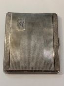 STERLING SILVER CIGARETTE CASE, WITH ENGRAVING IN INTERIOR, WEIGHT APPROXIMATELY 135.6g