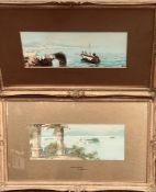N GIANI, A PAIR- 'THE GULF OF NAPLES' AND 'LAKE AGNAS', EACH APPROXIMATELY 11 X 39cm