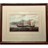 ANTHONY ELLIOTT SHUSE- ATLANTIC STEAM PACKET COMPANY 'THE PERSIA', FRAMED AND GLAZED,