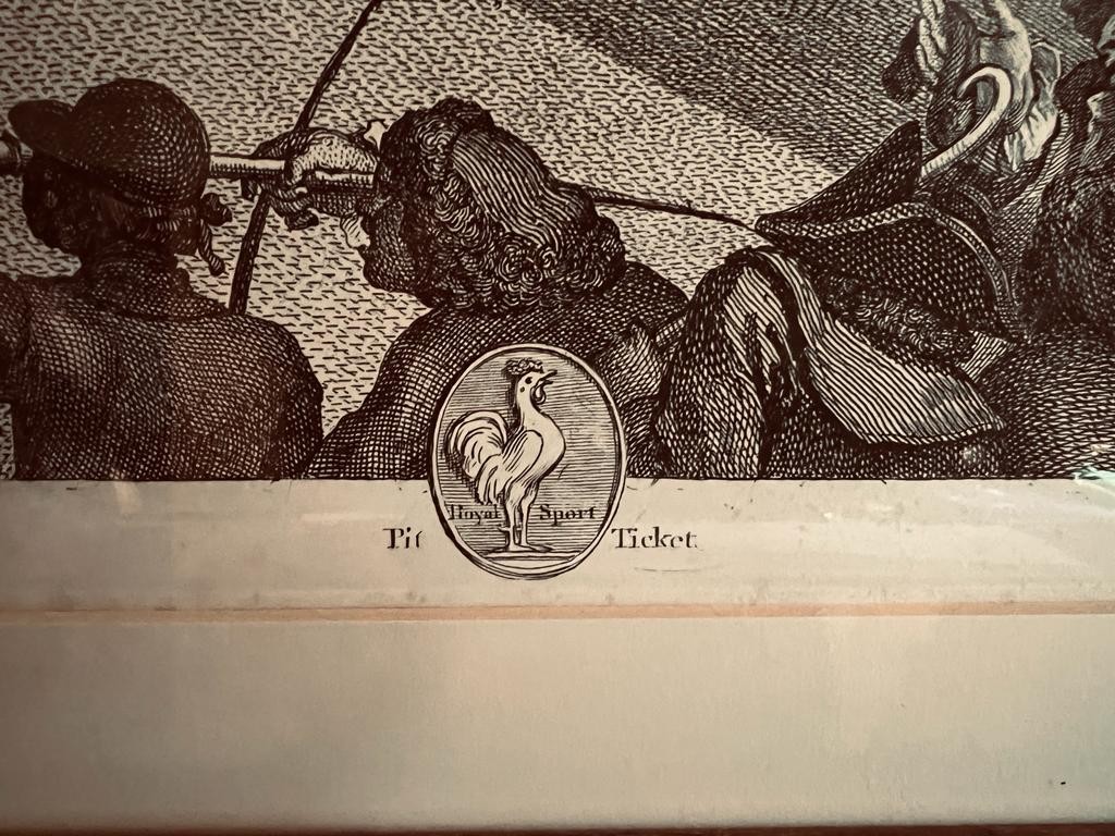 MONOCHROME ENGRAVING BY HOGARTH- PIT-TICKET, APPROXIMATELY 32 x 40cm - Image 2 of 2
