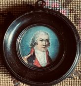 WATERCOLOUR PORTRAIT- LIEUTENANT GENERAL GEORGE WILLIAMSON, ROYAL ARTILLERY, 1704-1781, WAS WITH