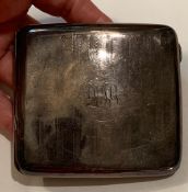 STERLING SILVER CIGARETTE CASE, WEIGHT APPROXIMATELY 106.8g
