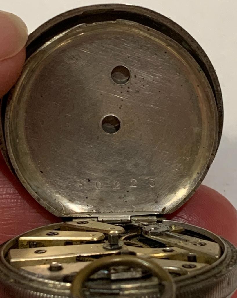 UNMARKED WHITE METAL POCKET WATCH, WEIGHT APPROXIMATELY 41g NOT TESTED, QUADRANT DAMAGED - Image 3 of 5