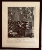 HOGARTH PRINT- CREDULITY, SUPERSTITION AND FANATICISM, 1762, APPROXIMATELY 45 x 35cm