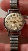 VINTAGE ACCURIST ANTIMAGNETIC WATCH GLASS SCRATCHED, IN WORKING ORDER