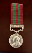 RELIEF OF CHITRAL MEDAL 1895 AWARDED TO G SINGH, 23rd bt INFANTRY, ENGRAVED NAME