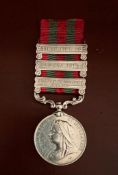 THREE BAR INDIA GENERAL SERVICE MEDAL TO SEPOY