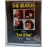 The Beatles Let It Be front of house film poster measures approx A4 size