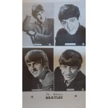 The Fabulous Beatles Star Pics Promotional poster measures approx 20”x 12”