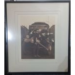 George, Stuart and John Truck sepia toned print by Astrid Kirchherr No 12/500 Framed and Glazed