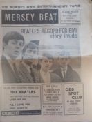 Mersey Beat Vol 2 No 31 September 20th to October 4th front cover headline Beatles Record For EMI