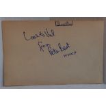 Pete Best signature signed Love To Val from Pete Best xxxx with four pictures of Lee Curtis and