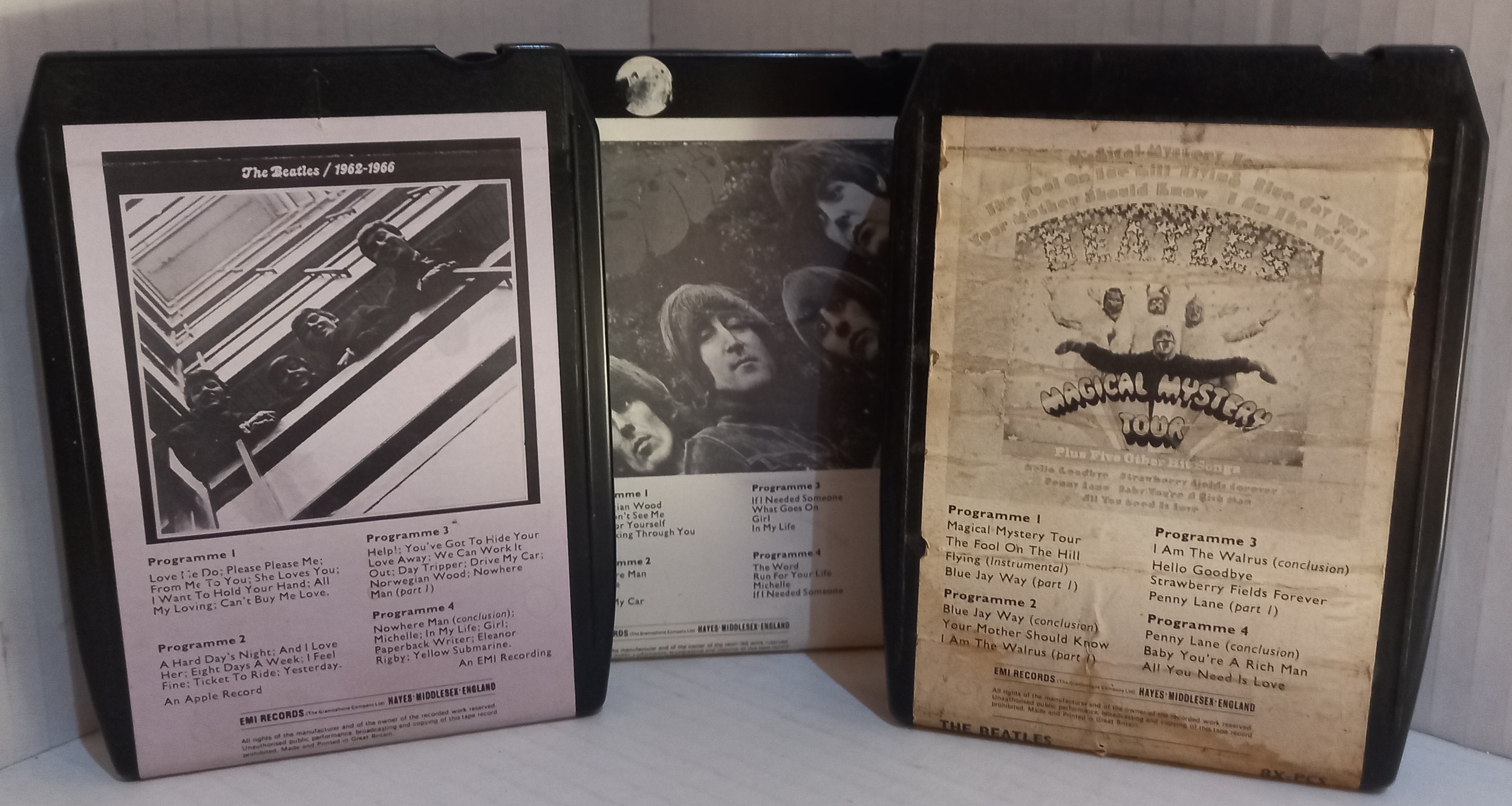 Nine 8 track Beatles Group and Solo tapes - Image 2 of 3