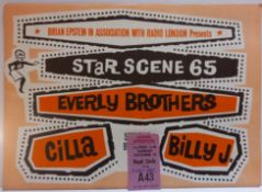 Brian Epstein Presents Star Scene 65 Tour Programme Every Brother, Cilla Black & Billy J Kramer with