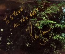The Beatles Abbey Road album with misaligned Apple sleeve signed on cover by Ken Townsend former