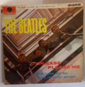 The Beatles Please Please Me Album Black and Gold label Mono LP with Dick James Credits condition