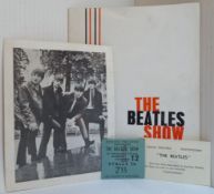 The Beatles Show programme rare White Cover with ticket stub for Nottingham Odeon Theatre 12th