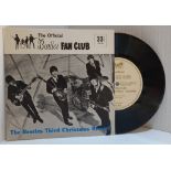 The Beatles 1965 Fan Club Christmas single Flexi Disc with news letter