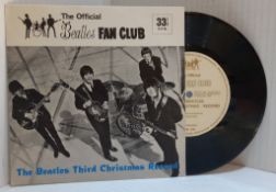 The Beatles 1965 Fan Club Christmas single Flexi Disc with news letter