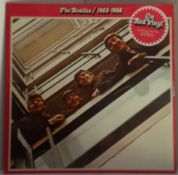The Beatles original UK colour vinyl pressing issued in 1978 of The Beatles 1962-66 Red Vinyl and