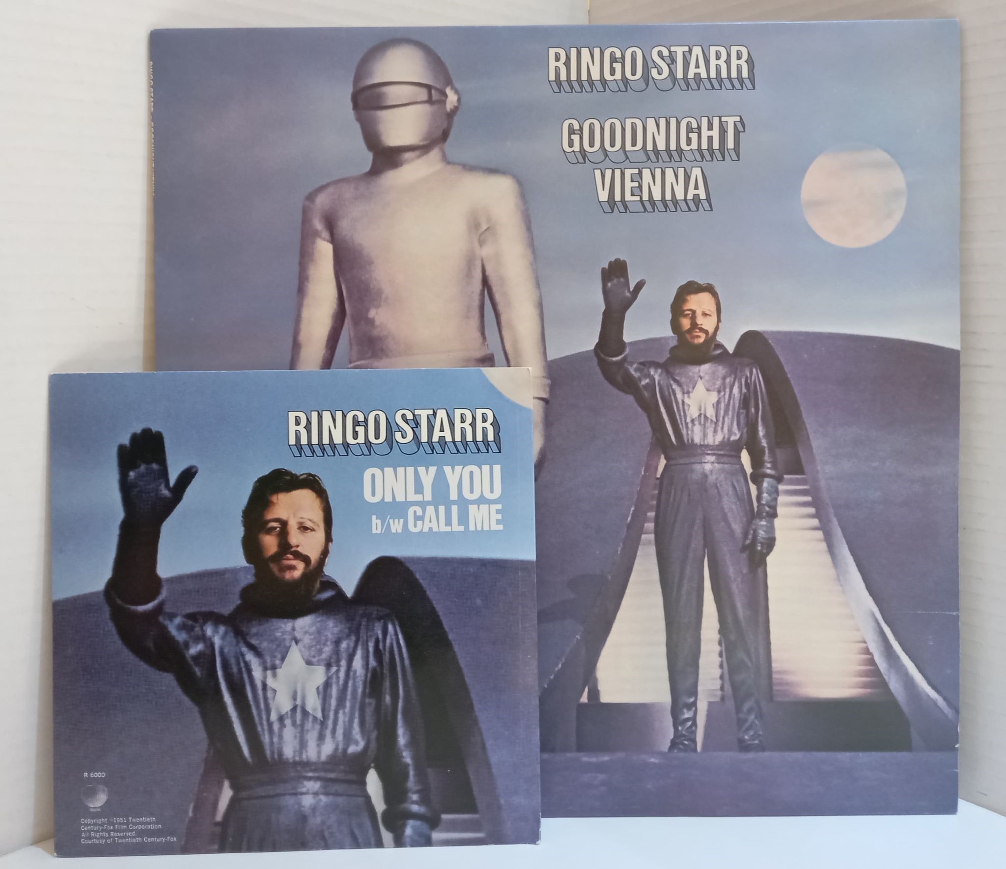 /Ringo Starr Goodnight Vienna Apple Records press kit including Fresh From Apple leaflet, Poster, - Image 6 of 6