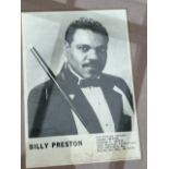 Billy Preston Publicity photograph framed