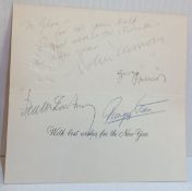 A Christmas Card with envelope addressed To Elsa Breden (Goodlass) from The Beatles.